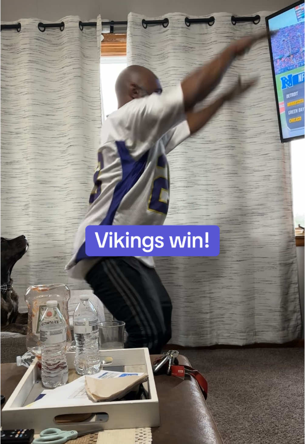 Unc crazy after Vikings win #SKOL #vikings #minnesotavikings #unc #uncle #unclerod #fyp #foryou #foryourpage #nfl #football #funny #reaction #bears 