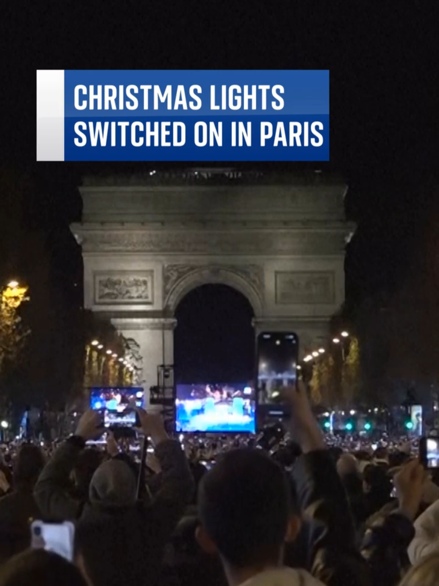 Paris has kicked off the festive season with the annual switching on of the lights on the Champs-Élysées. #Christmas #Paris #France