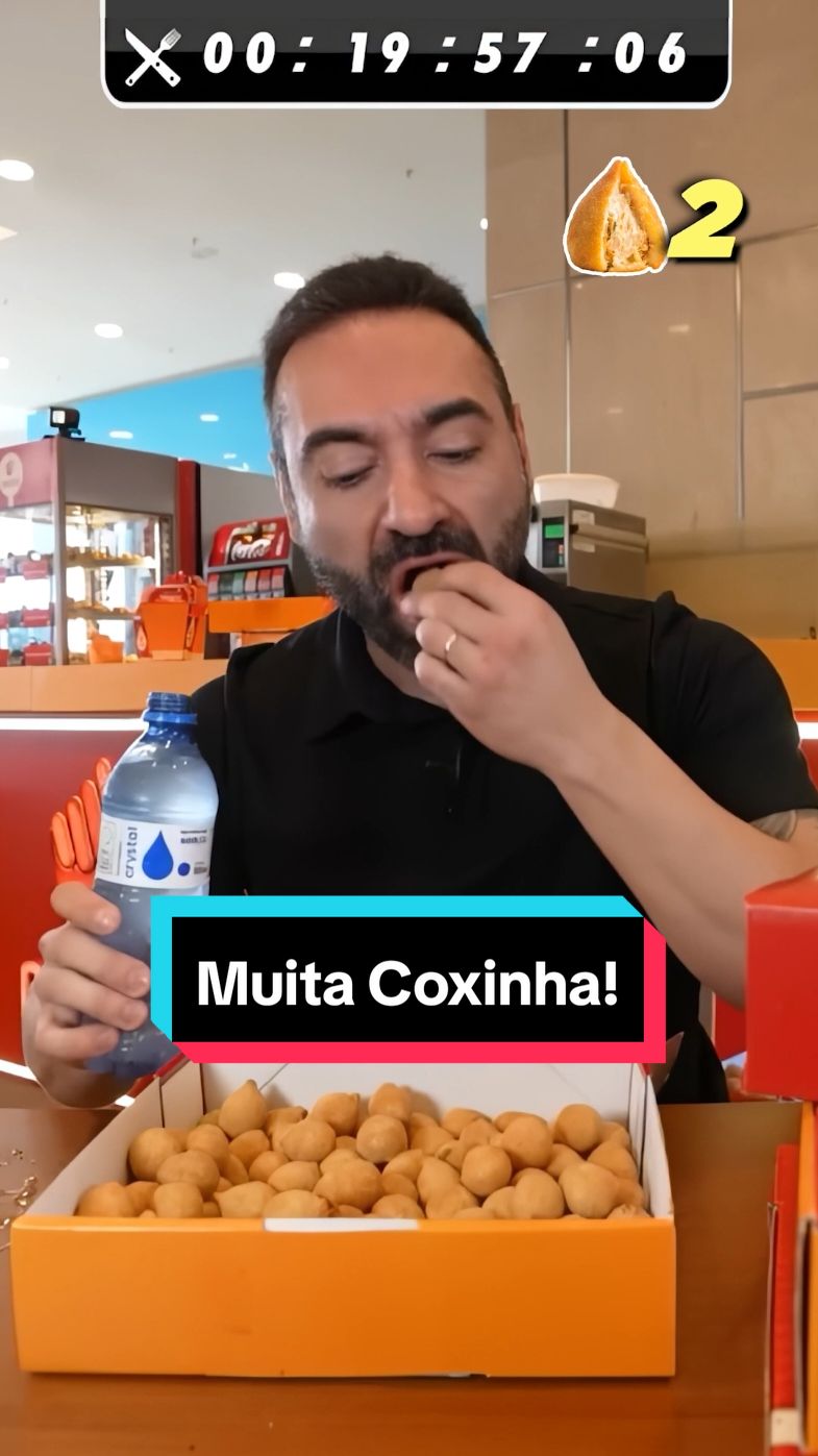 Quantas COXINHAS o CORBUCCI come em 20 MINUTOS? 🥵  #coxinha #salgados #comida #mukbang