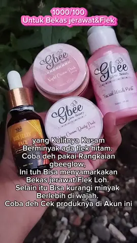 Paket Gbee Pink Whitening Untuk Kulit kusam berminyak ada bekas jerawat/Flek. Sudah bpom yaaaaa #fyp #foryou #gbeeglowbeauty #skincare #whitening #skincarebpom 