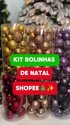 Bolinhas de natal #achadinhos #shoppe 