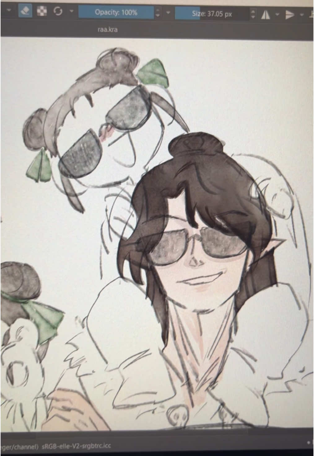 ignore how badly the colouring is i got lazy #tgcf #heavenofficialsblessingedit #qirong #guzi #hualian #mxtx #fyp 