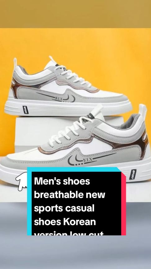 Men's shoes breathable new sports casual shoes Korean version low cut shoes white shoes for men Closed Training Runner Boy under ₱284.69 pesos! Don't miss out! Tap the link below! #menshoes #TikTokShop #TikTokFashion #tiktokaffiliate #tiktokph #tiktokfinds #LearnOnTikTok 