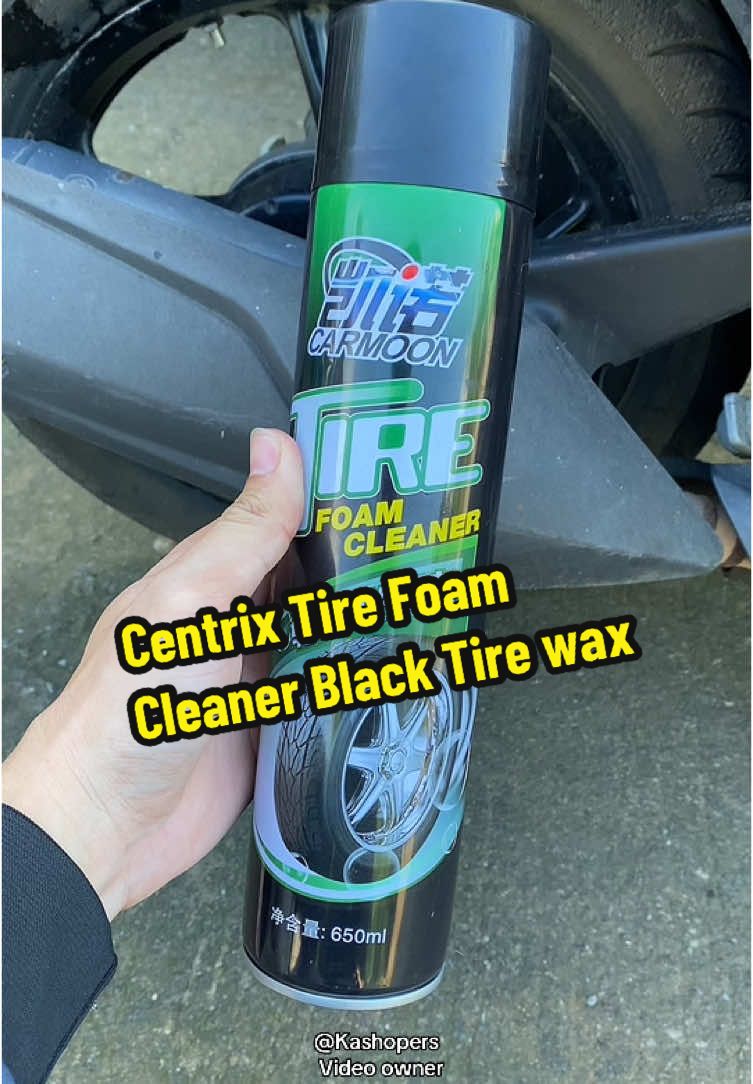 Centrix Tire Foam Cleaner Black Tire wax👍⬆️ #tirefoamcleaner #tirecleaner #tireblack #cleaner #fyp 