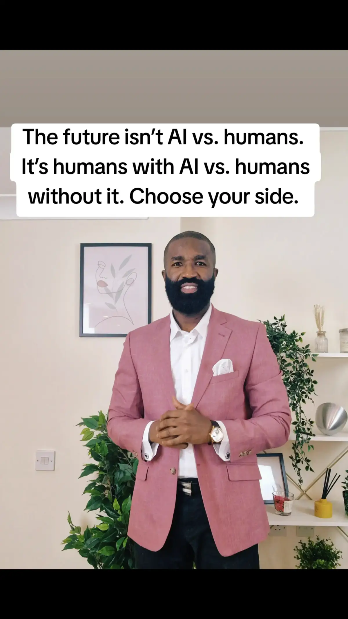 The future isn’t AI vs. humans. It’s humans with AI vs. humans without it. Choose your side. BE WISE. #AI #FutureOfWork #TechSkills #StayRelevant #CareerGrowth #Upskill #Innovation #BeWise #AdaptOrLose #TechMindset 