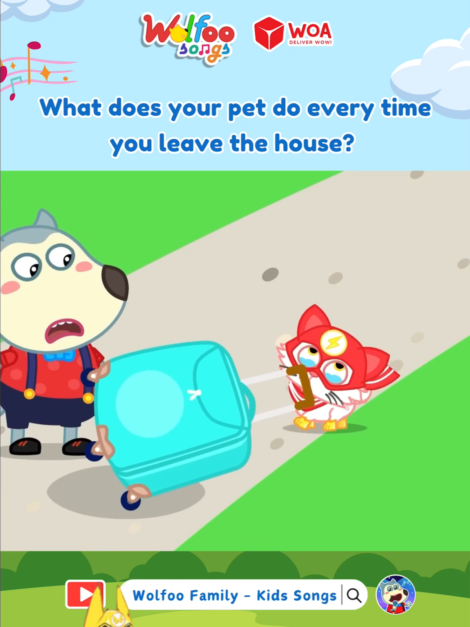 Friend is Away #wolfoo #cartoonforkids #NurseryRhymes #kidssongs #babysongs #mcn #superpets