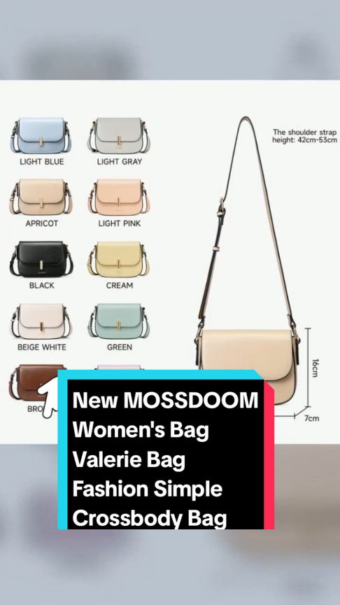 New MOSSDOOM Women's Bag Valerie Bag Fashion Simple Crossbody Bag for Women Only ₱509 pesos! Don't miss out! Tap the link below! #womenbags #TikTokShop #TikTokFashion #tiktokaffiliate #tiktokph #tiktokfinds #LearnOnTikTok 