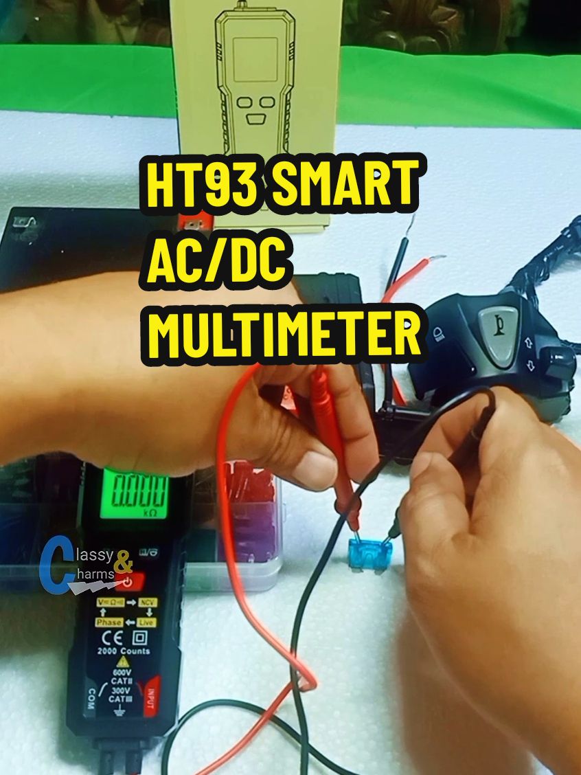 #multimeter #habotest #tester #foryou #longervideo HABOTEST HT93 Smart multimeter auto tester AC/DC voltage measurement NVC Live Wire Detection 