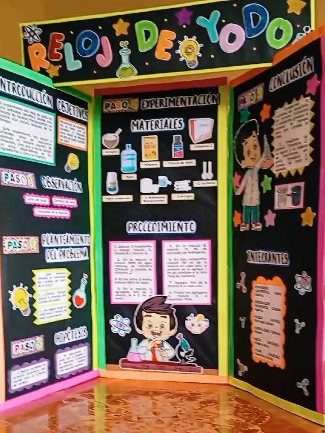 #trípticogigante para exposición de ciencias 🧪👩🏻‍🔬🔬👨🏻‍🔬⚗️ tema: 
