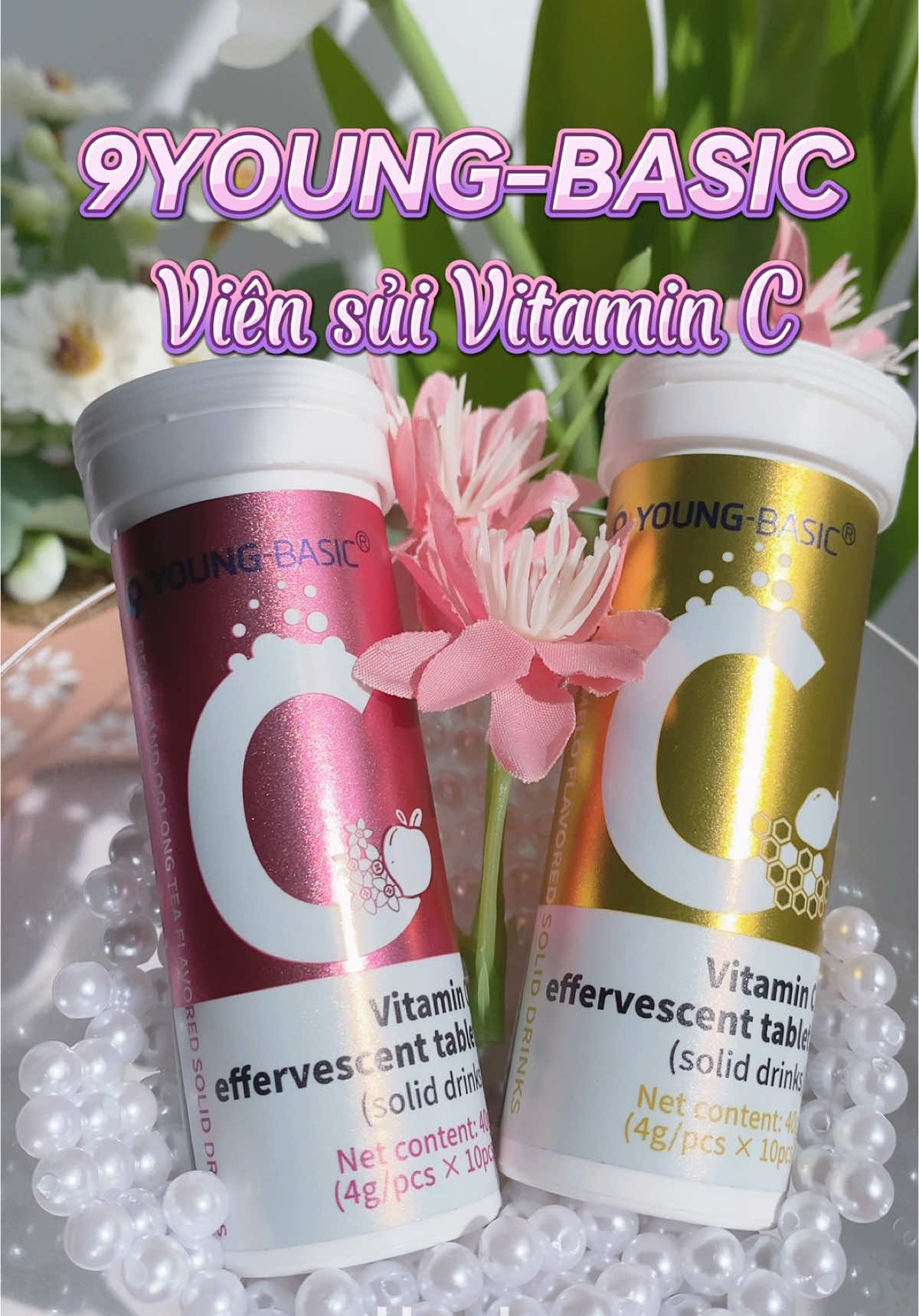 Viên sủi Vitamin C dành cho mấy bà hay mệt mỏi hoặc ít ăn rau nè của 9Young-Basic #vitaminc #viensui #thucphamchucnang #chamsocsuckhoevalamdep #review #9youngbasic 