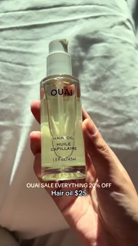 Check it out!🫶🏼 the deal still going 🏃‍♀️🤩 #ouai #hairoil #blackfriday #haircare 