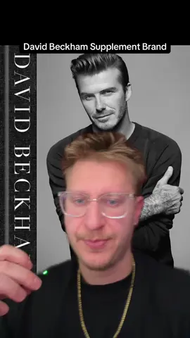 David Beckham has a new supplement line