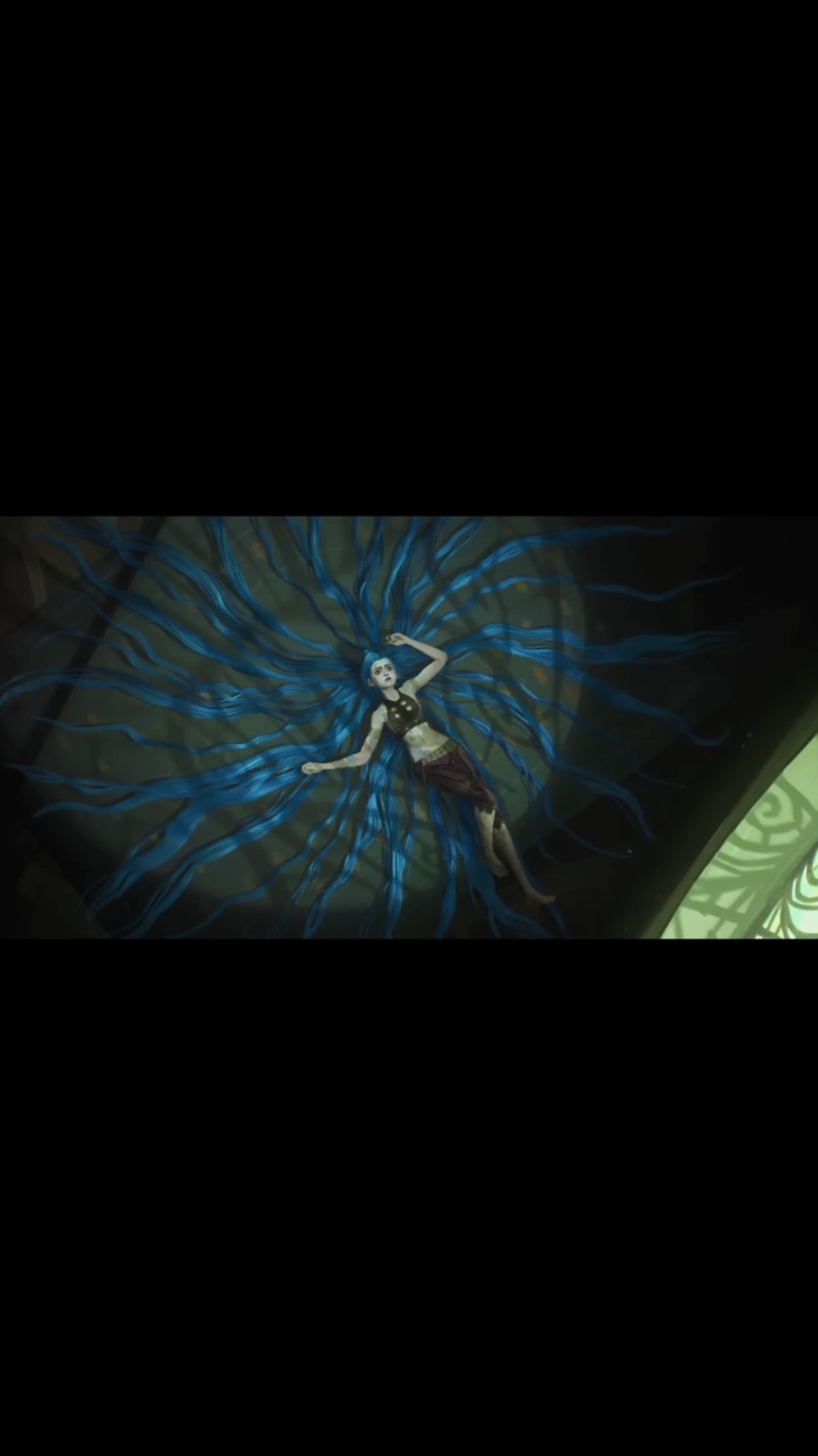 She looked so beautiful with her hair down... #jinx#arcane#arcaneleagueoflegends#fyyyyyyyyyyyyyyyy#fyy#fyp#blue