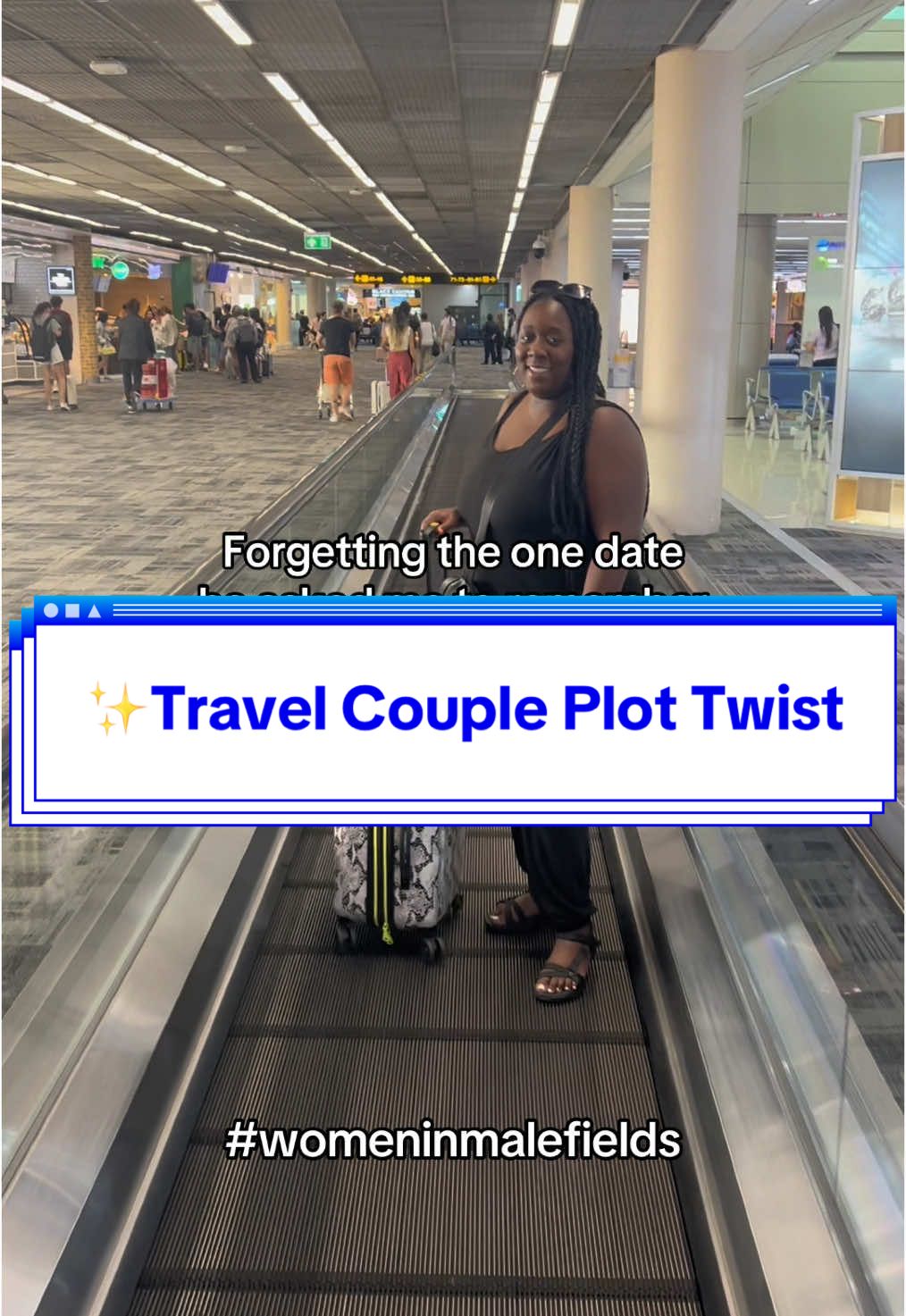 BTS of your favorite travel couple🙂‍↔️ #womeninmalefields #travelcouple #travelhumor #relationshiphumor 