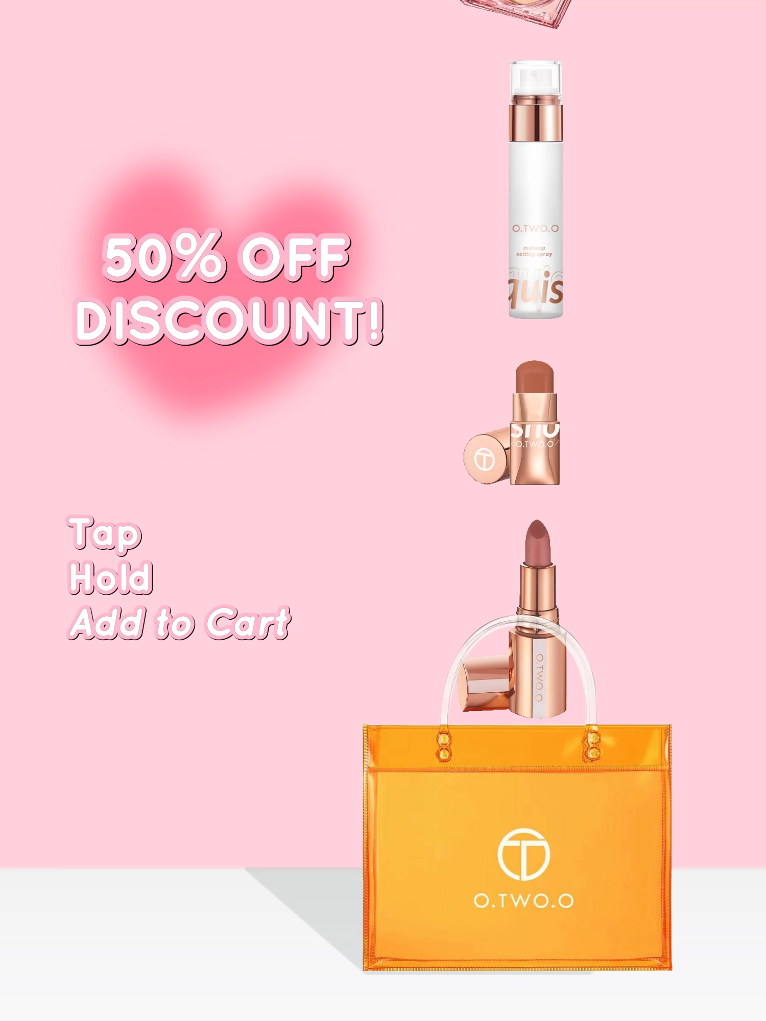 TAP THE SCREEN, HOLD AND ADD TO CART your otwoo's favorite 🛒 Watch our livestream to get more exclusive deals and vouchers 🤩 #OTWOO #makeupph #makeupreco #beautyph #BeautyTok