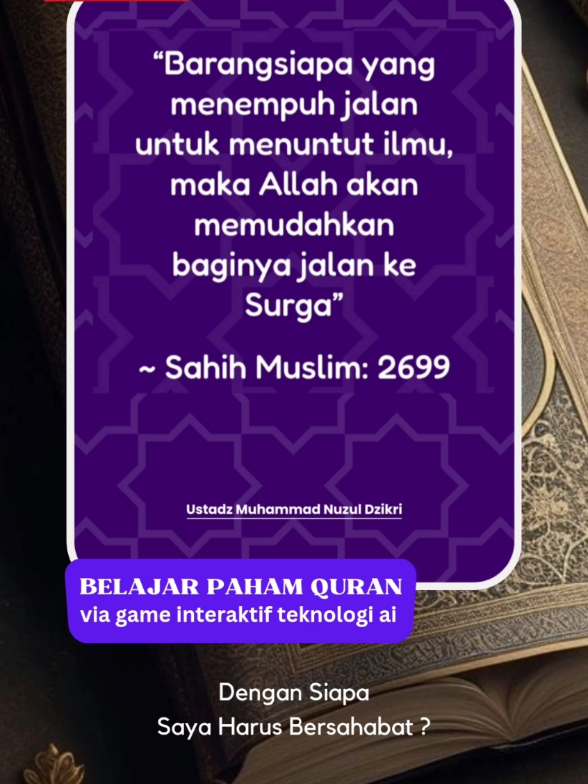 Think Quran Indonesia | Dengan Siapa Saya Harus Bersahabat? | #learnquran #understandquran #quranapp #thinkquran #thinkquranindonesia #aplikasiquran #viral #belajar #pahamquran #fyp #foryoupagе 