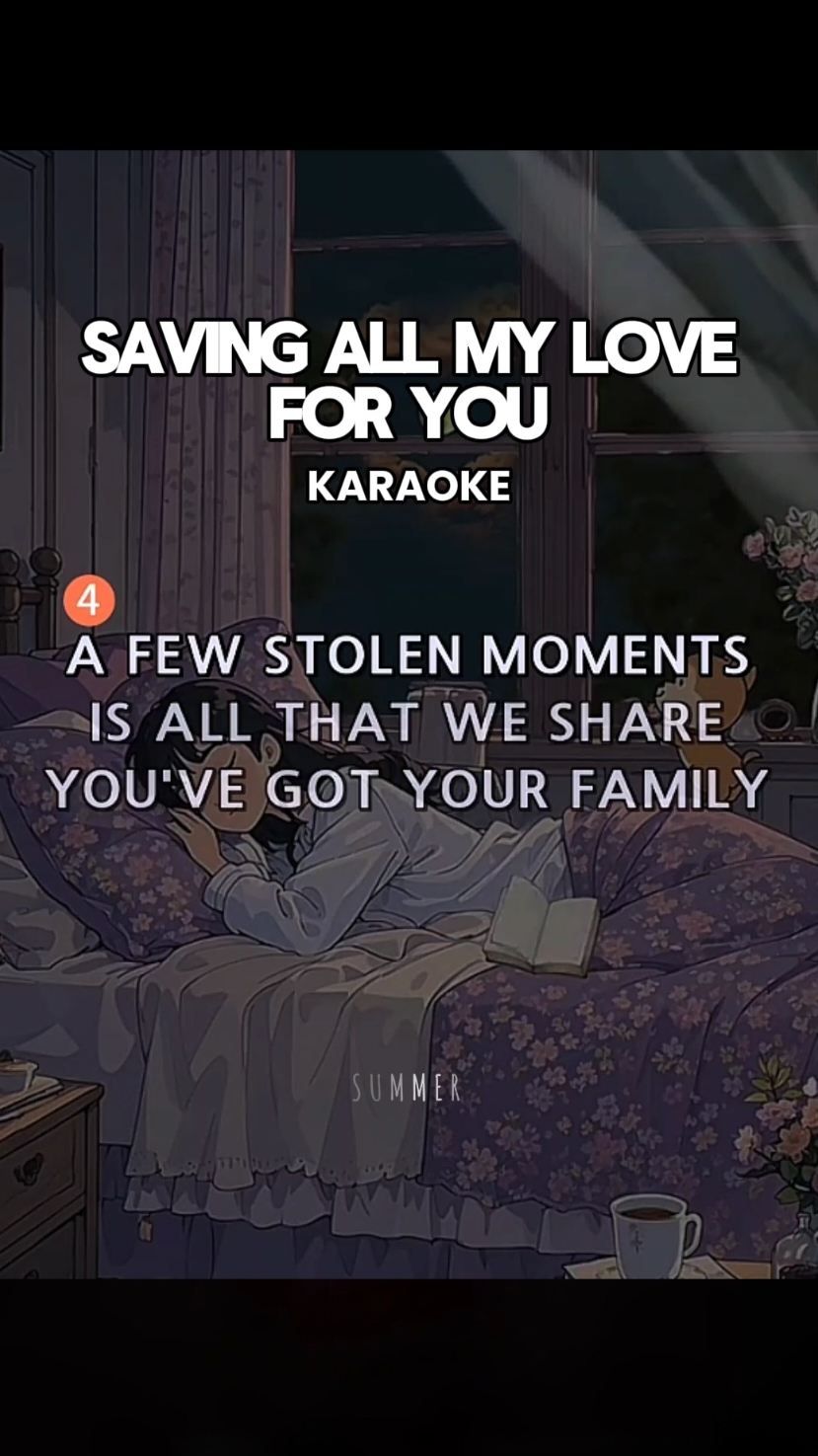 Saving All My Love For You @Marshey Mallows  Karaoke Song with Lyrics #karaoke #karaoketiktok #karaokechallenge #duet #kantahan #lyrics #videoke #foryou #pinoytiktok 