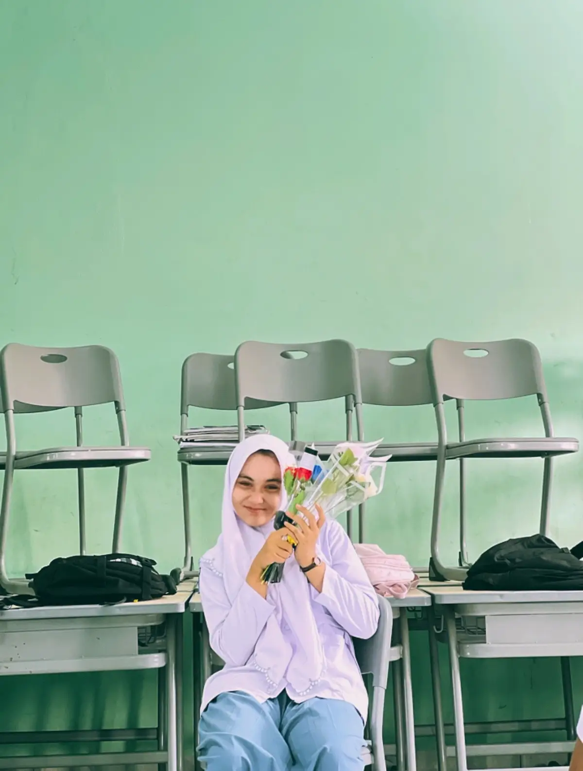 💐😄#fypシ #flower #sekolah 