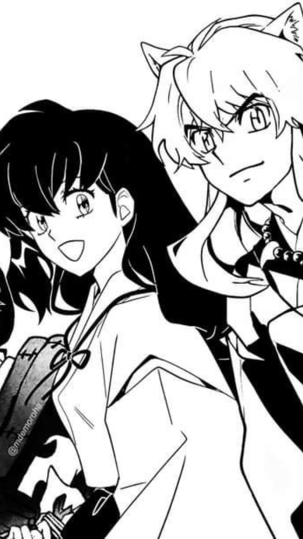 #INUKAGMORO •||• very old trend, why not? #inuyasha #kagome #inukag #moroha #yashahime 