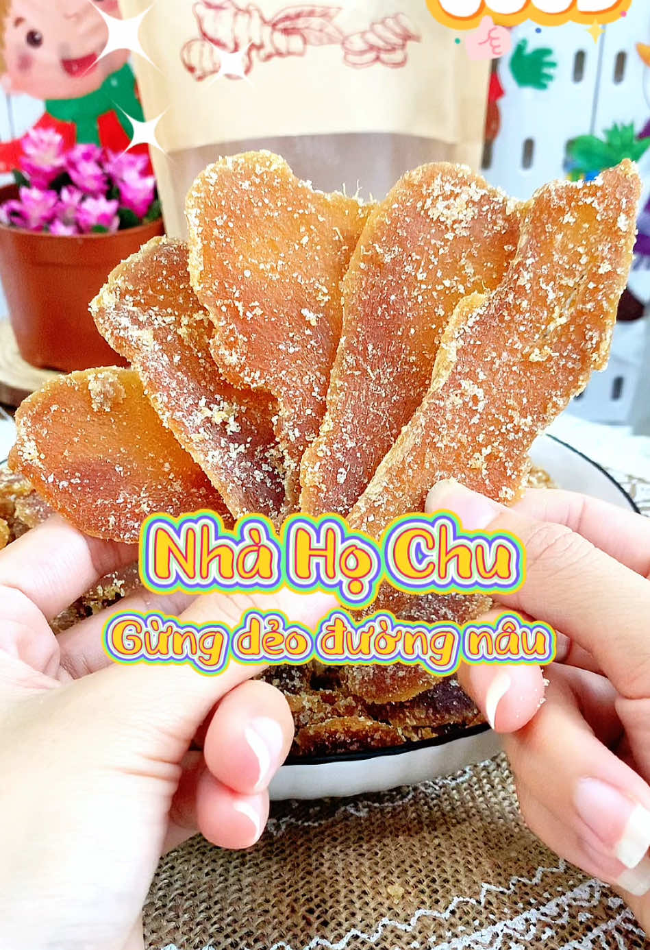 Mỗi ngày ăn 2 lát gừng dẻo đường nâu bạn đã thử??? #gừng #gungdeoduongnau #muttet #suckhoe #reviewanngon #ancungtiktok #muataitiktok #monngonreview #keoleanphenhahochu #saleluongve 