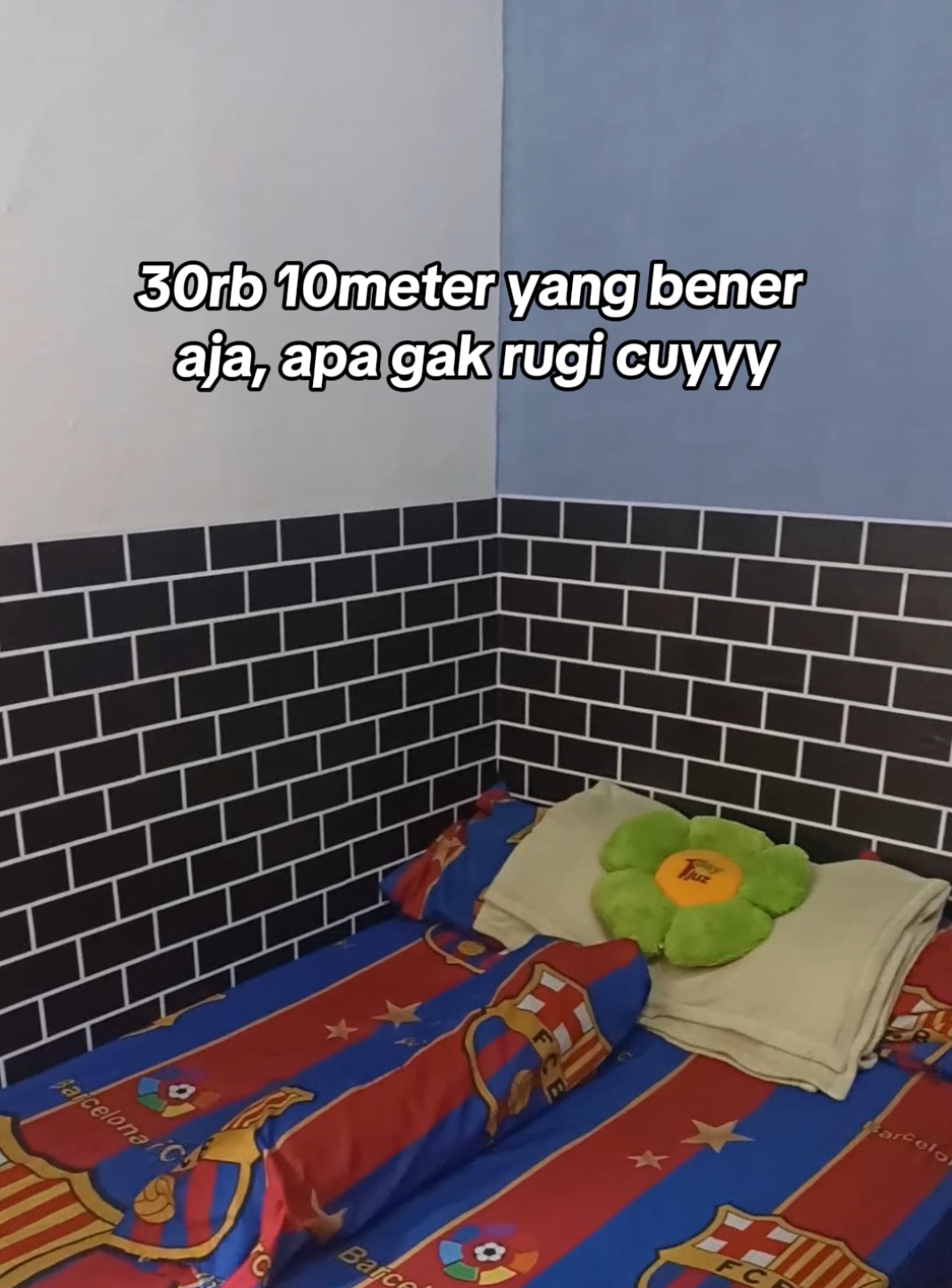 30rb 10meter wallpaper stiker motif bata #wallpaper #stiker #stickers #dinding #kamar #kamarestetik 