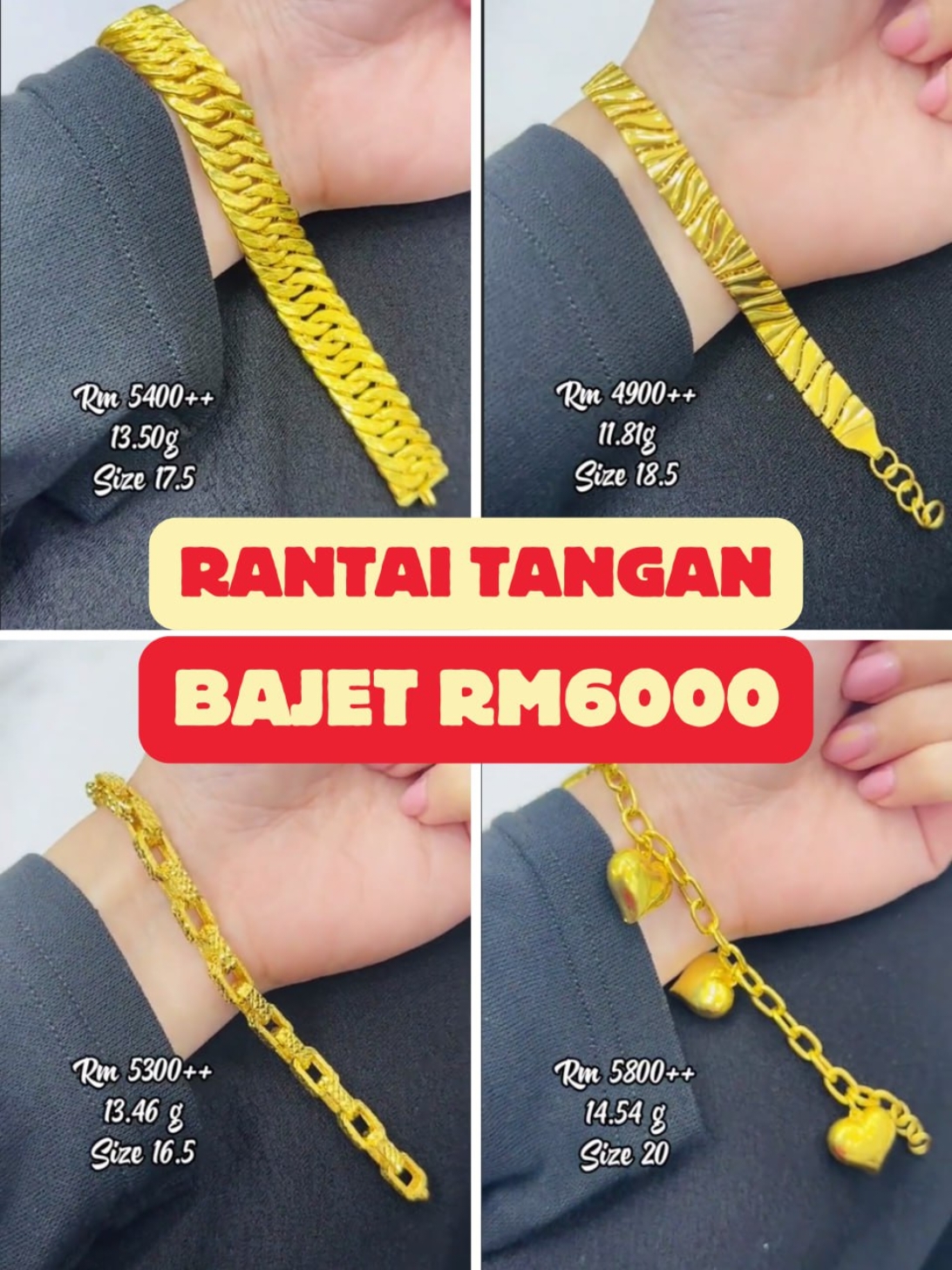 Rantai tangan bajet under rm 6k 🥰  #dremasofficial #emas916 #fypシ゚ #kedaiemasviral #freeupah #tiktokemas 