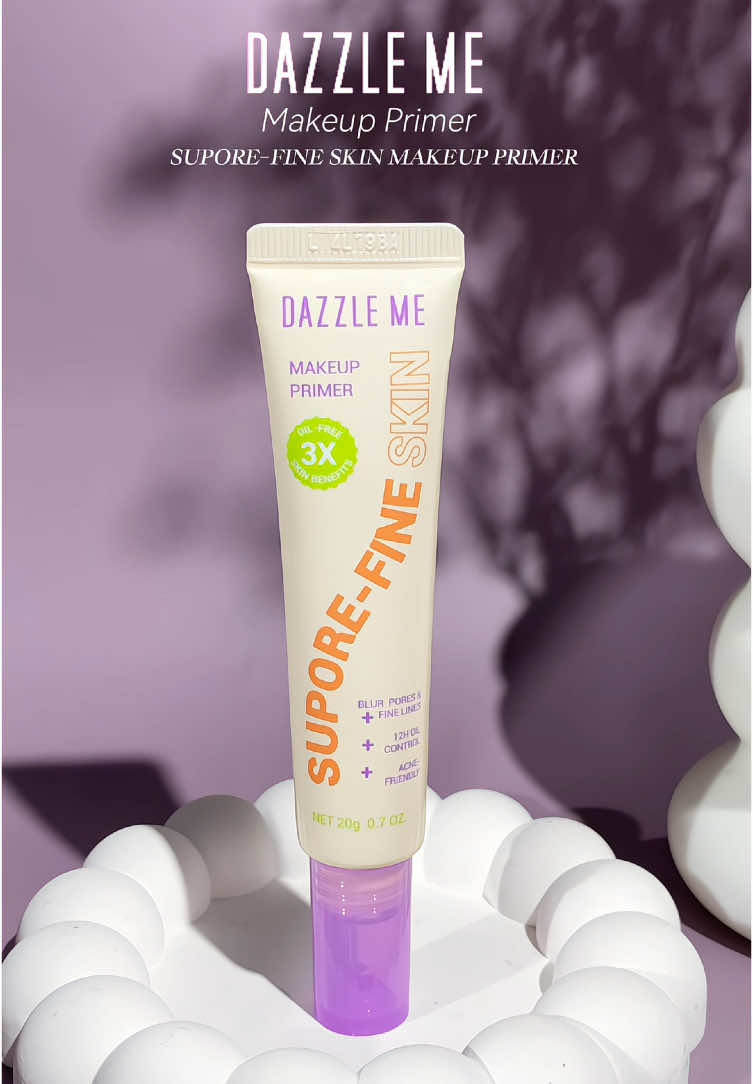 Look how smooth my makeup after using this Suporefine Primer from @DAZZLE ME MALAYSIA 🤍 get yours now bestie!  #dazzlememy #suporefineprimer #blurpores #dazzleme #newproduct  