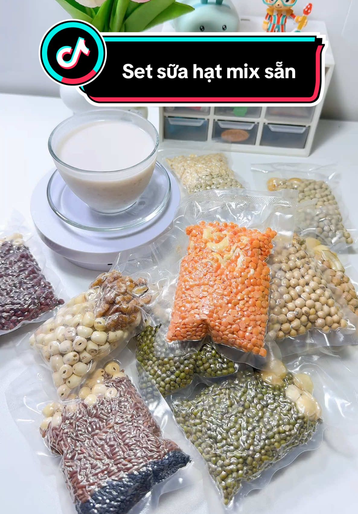 Set sữa hạt mix sẵn 7 ngày 7 vị 700g #suahat #suahatdinhduong #setsuahat #drink #suahatmixsan #reviewdoanvat 