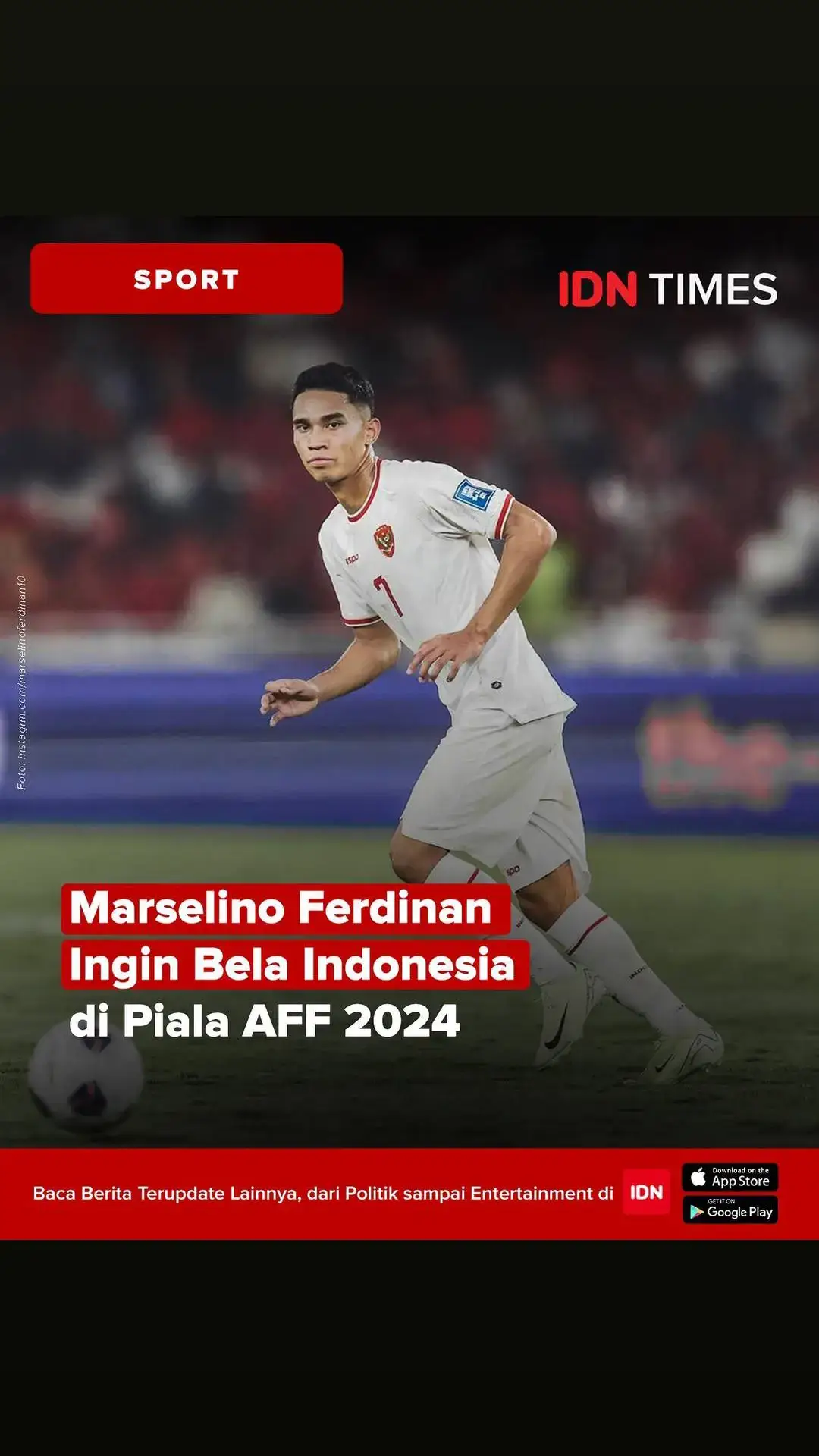 Pemain Timnas Indonesia, Marselino Ferdinan, memendam suatu keinginan yang ingin ia wujudkan dalam waktu dekat. Dia mau membela skuad Garuda di Piala AFF 2024. “Kita tahu bahwa coach Shin Tae Yong menurunkan pemain U-22 (untuk Piala AFF 2024), dan umur saya masih 20 tahun. Kalau ingin main sih tentu ingin, karena buat Timnas Indonesia,” ujar Marselino. Meski keinginan itu ada, Marselino tetap harus menunggu keputusan dari klub, apakah melepasnya atau tidak untuk ajang tersebut. Sebab, Piala AFF 2024 tidak masuk FIFA Matchday. Sebelumnya, sempat beredar 25 nama yang akan dipanggil Shin untuk main di Piala AFF 2024. Akan tetapi, asisten pelatih Timnas, Nova Arianto, menyebut daftar 25 pemain itu belum pasti. #IDNTimes #idntimessport #tiktoksports #sports #kitagaruda #timnasindonesia #marselinoferdinan 