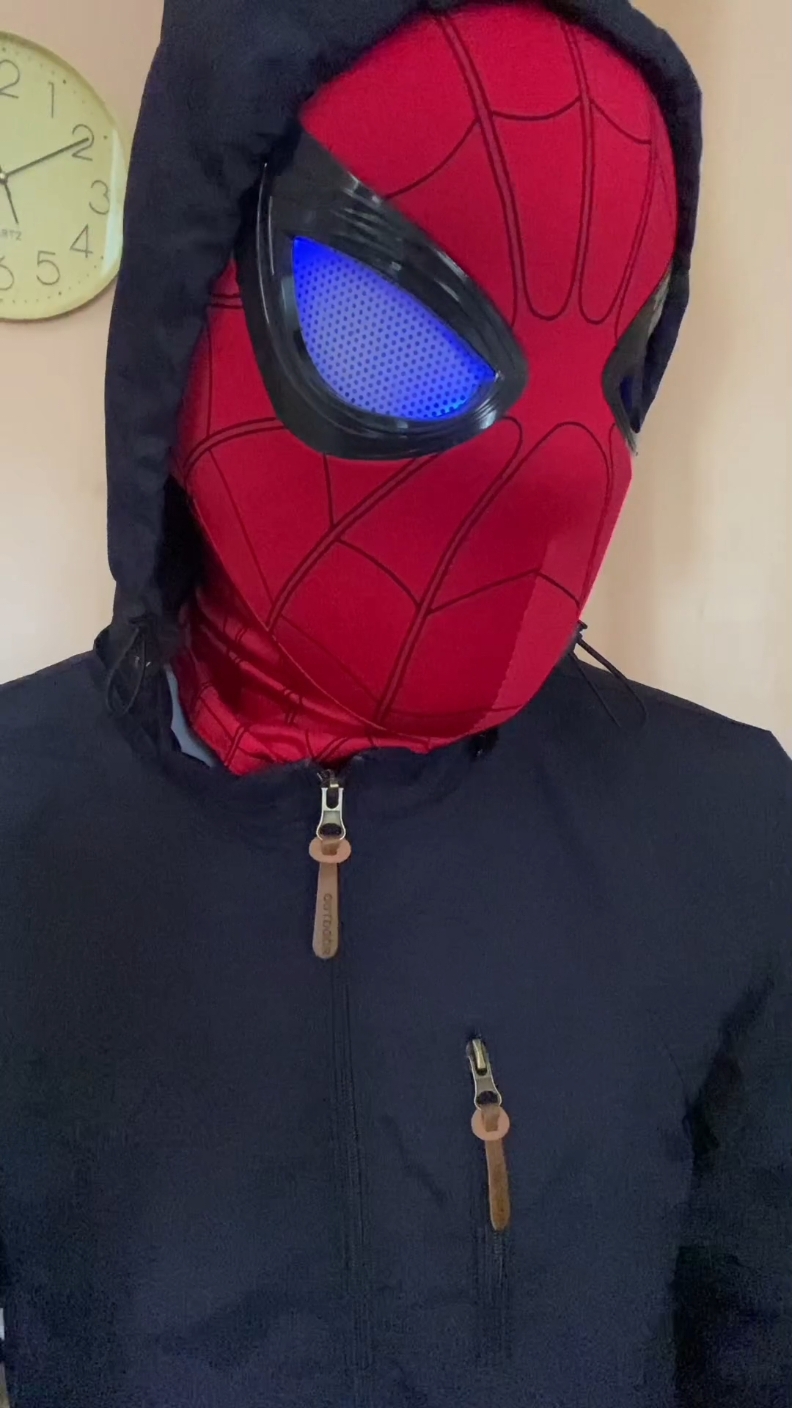 angas! #spidermanmask  #spidermancostume  #spiderman #mask #cosplay #headgear #electric #viral 