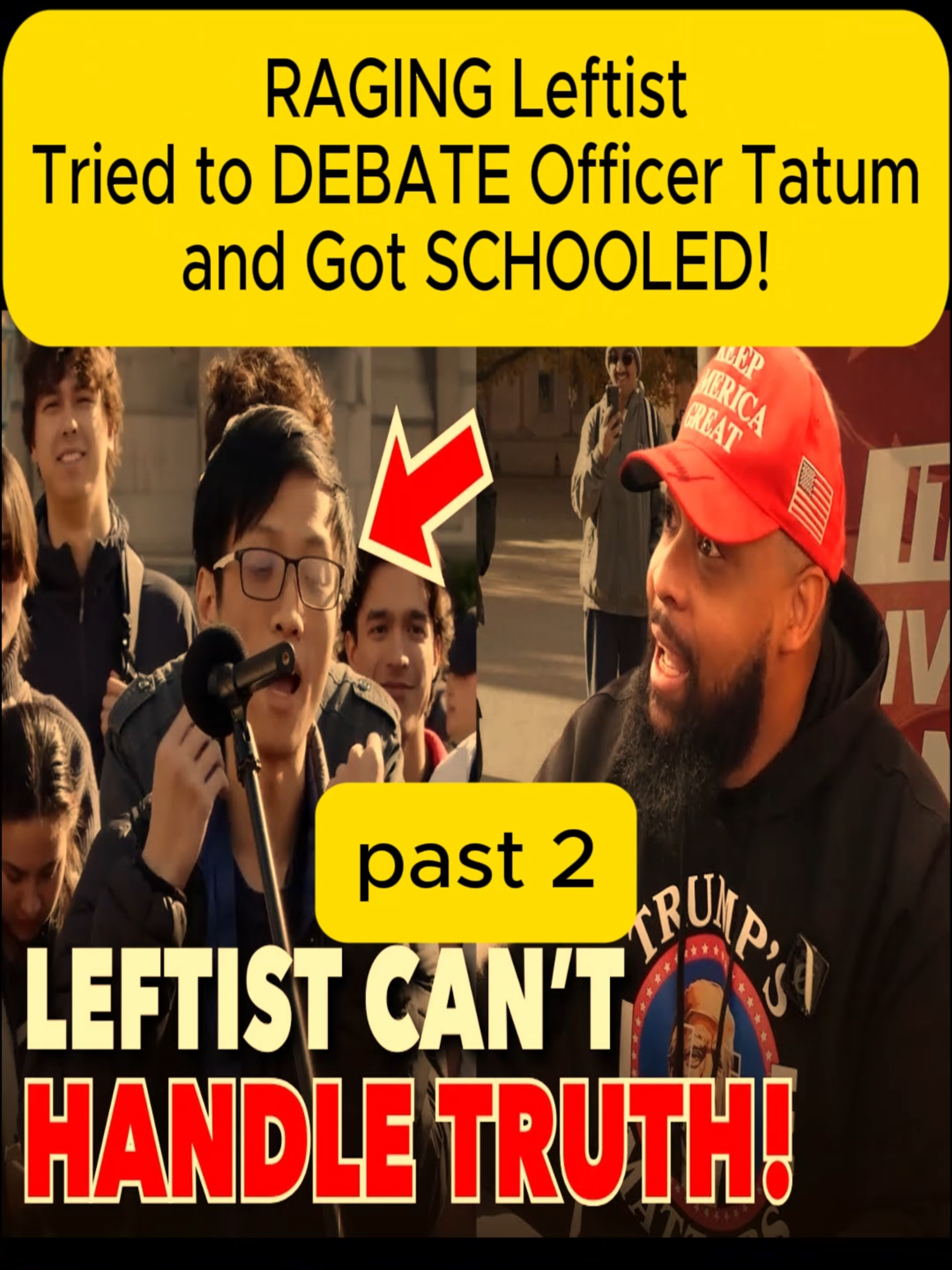 RAGING Leftist Tried to DEBATE Officer Tatum and Got SCHOOLED! #breakingnews #new #breaking #newstoday #donaltrump #trump2024 #biden #fyp #foryour