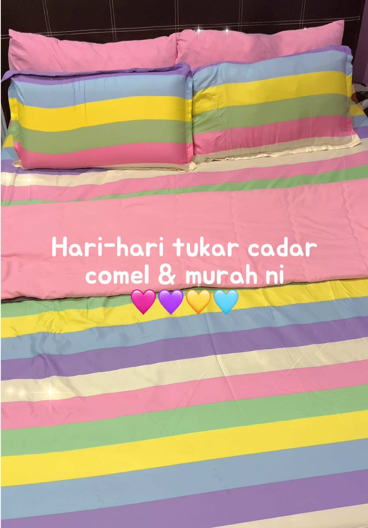 Replying to @Alyaakechik8 dapat sekali sampul 2 helai tau🩷 #cadarqueen #bedsheet #setcadar #cadarcantik 