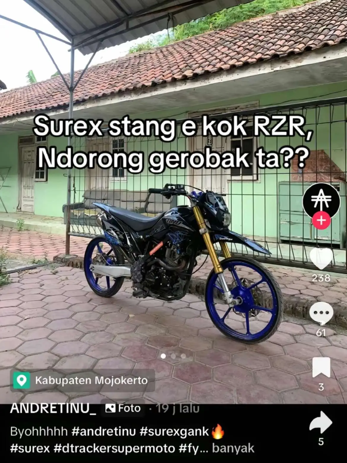 manut kang @ANDRETINU_ #surex #surexgank🔥 #luxurygank #surexgank #supermotoherexstyle 