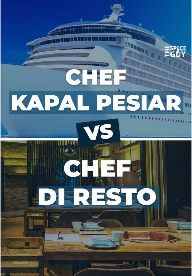 Kerja di dapur kapal pesiar atau restoran itu sama-sama keren, tapi chef kapal pesiar ga ada liburnya😫 #podcast #thespiceguy #chef #restaurant #kapalpesiar 