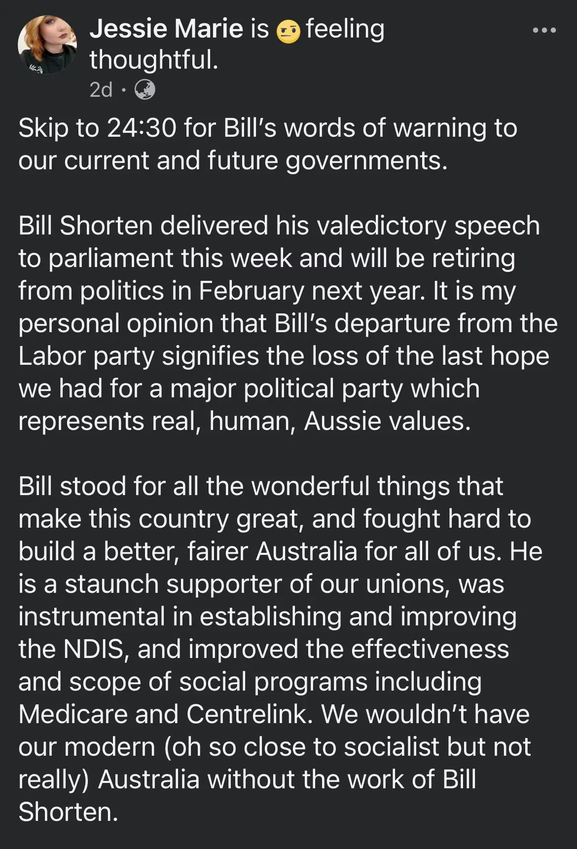 I have thoughts on things… #auspol #auspolitics #billshorten #labor #liberal #lnp #alp 