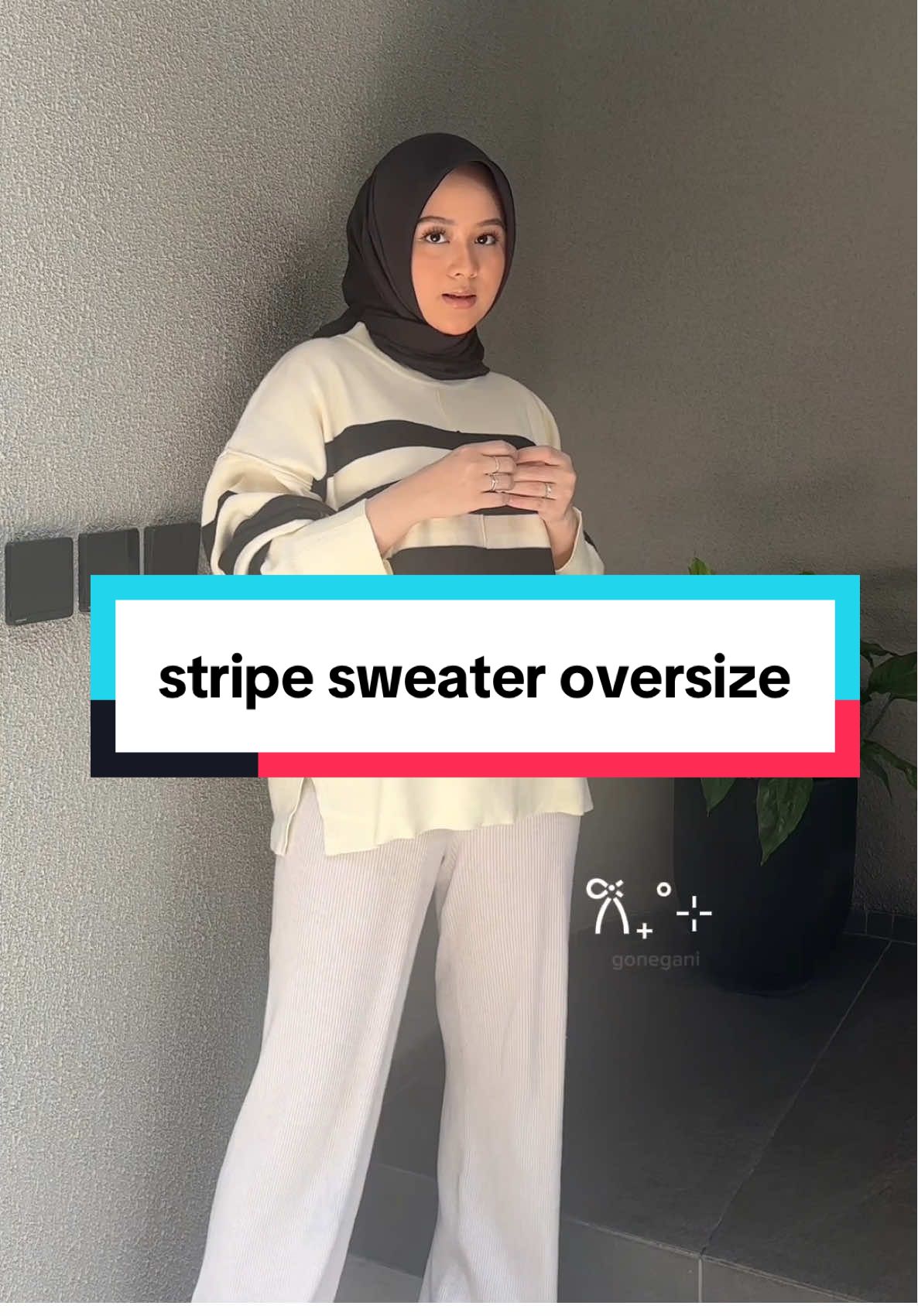 #stripesweater #rajut #atasanwanita #goneganisweater #gonegani #fhifashion 