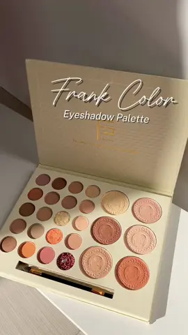 Franks eyeshadow palette, multi used eyeshadow/highlighter/shimmer/blush ✨💗 #eyeshadowpalette #makeup #frankcoloreyeshadow #foryoupage #tiktokfinds 