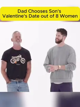 Dad Chooses Son's Valentine's Date out of 8 Women#fyp #guys #foryour #girls #boy #dates #tinder