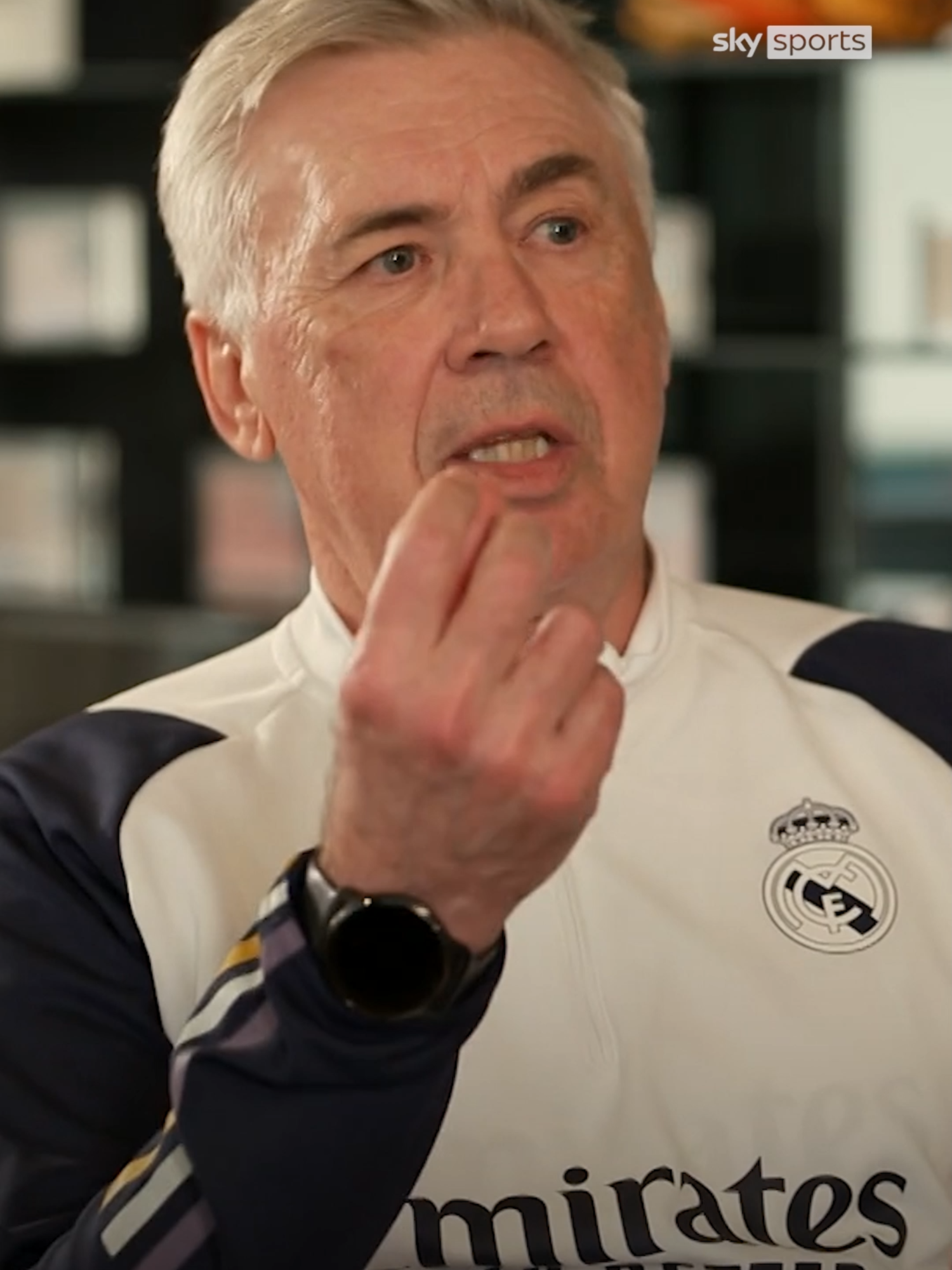 Carlo Ancelotti says that academies are meant for turning players into a 'good person', not just a 'good player' ✍ #carloancelotti #realmadridfc #footballtiktok #interview #ancelotti #skysports