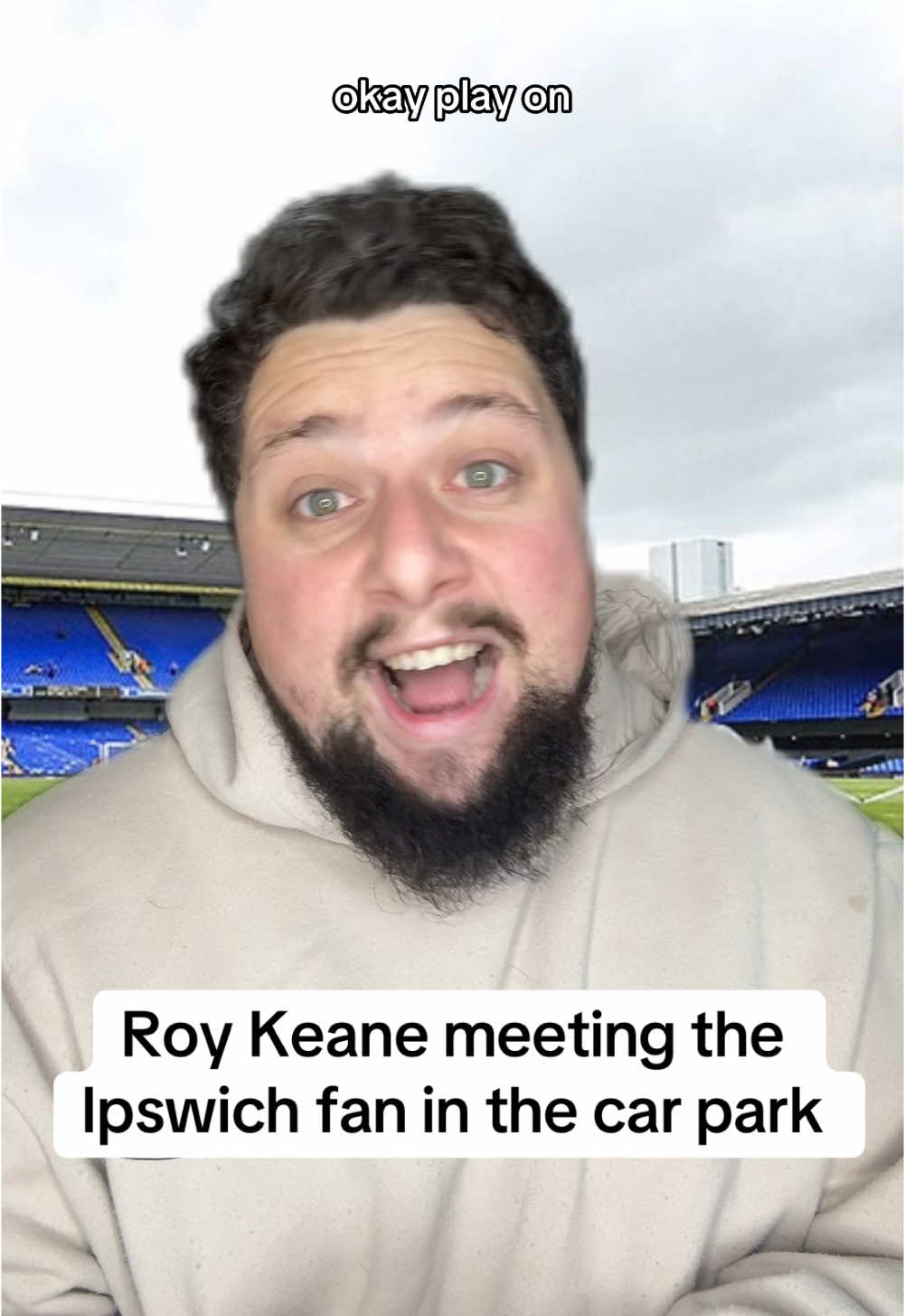 Roy Keane calling out the Ipswich fan #fyp #roykeane #manchesterunited #ipswichtown #skit #relatable #ukcomedy 