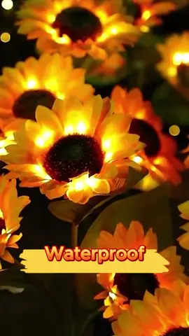 Light up your garden with a dozen solar flower light,it make me feel amazing!!! #solar #flower #sunflower #garden #outdoor