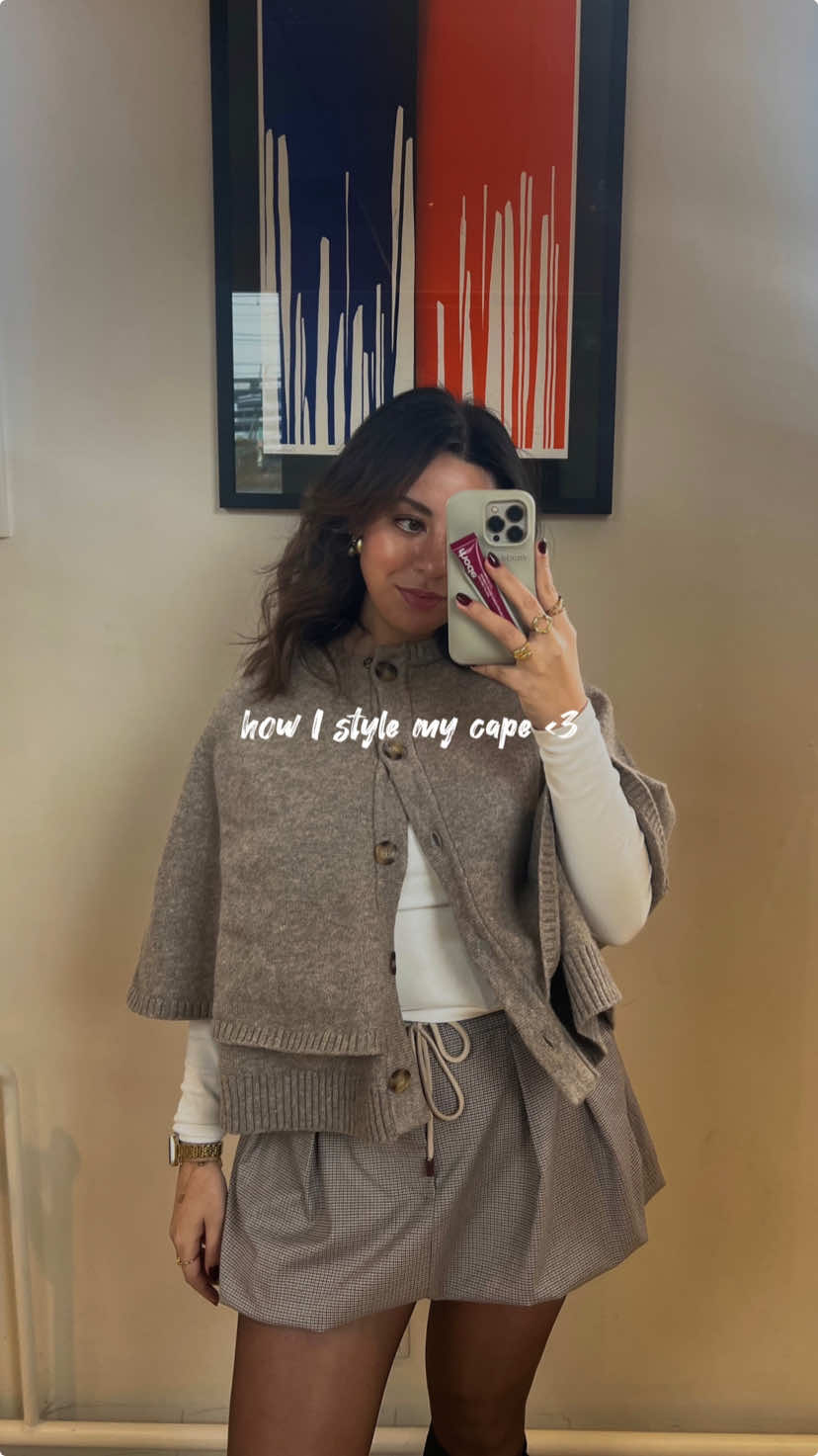 my new favorite piece for fall <3 #capecardigan #zaracape 