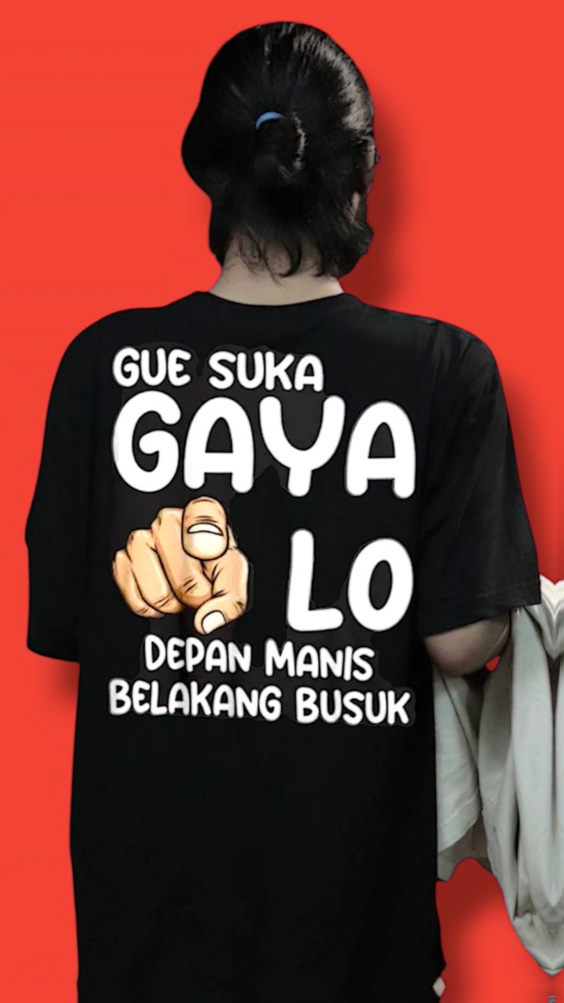 cakep nih kaos nya, Gua Suka Gaya Lo #kaos #kaosmurah #kaosviral #kaosdistro #kaossindiran #kaoskatakata #fypシ゚viral #capcut 