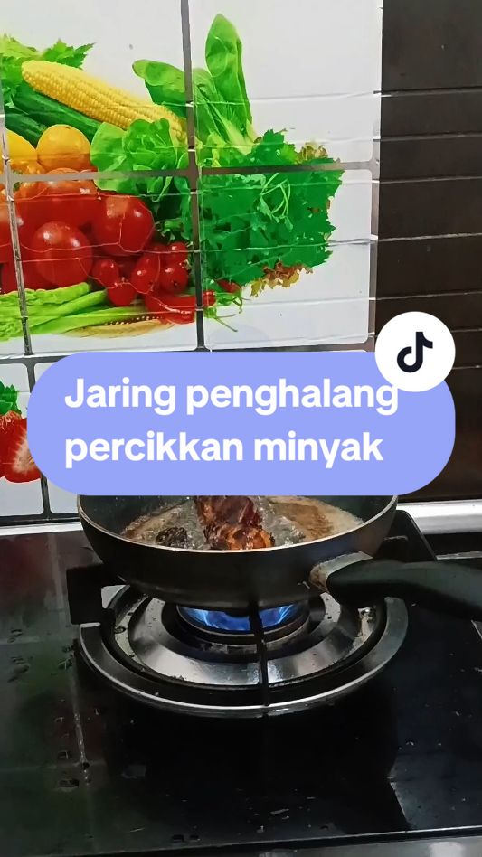 Mudah ada jaring penghalang percikkan minyak ni, nak goreng keli pun dah confident sekarang tau🤣 #penghalangpercikanminyak #jaringpercikanminyak #oilsplatter #janjibestdeal #supersaveyearendsale 