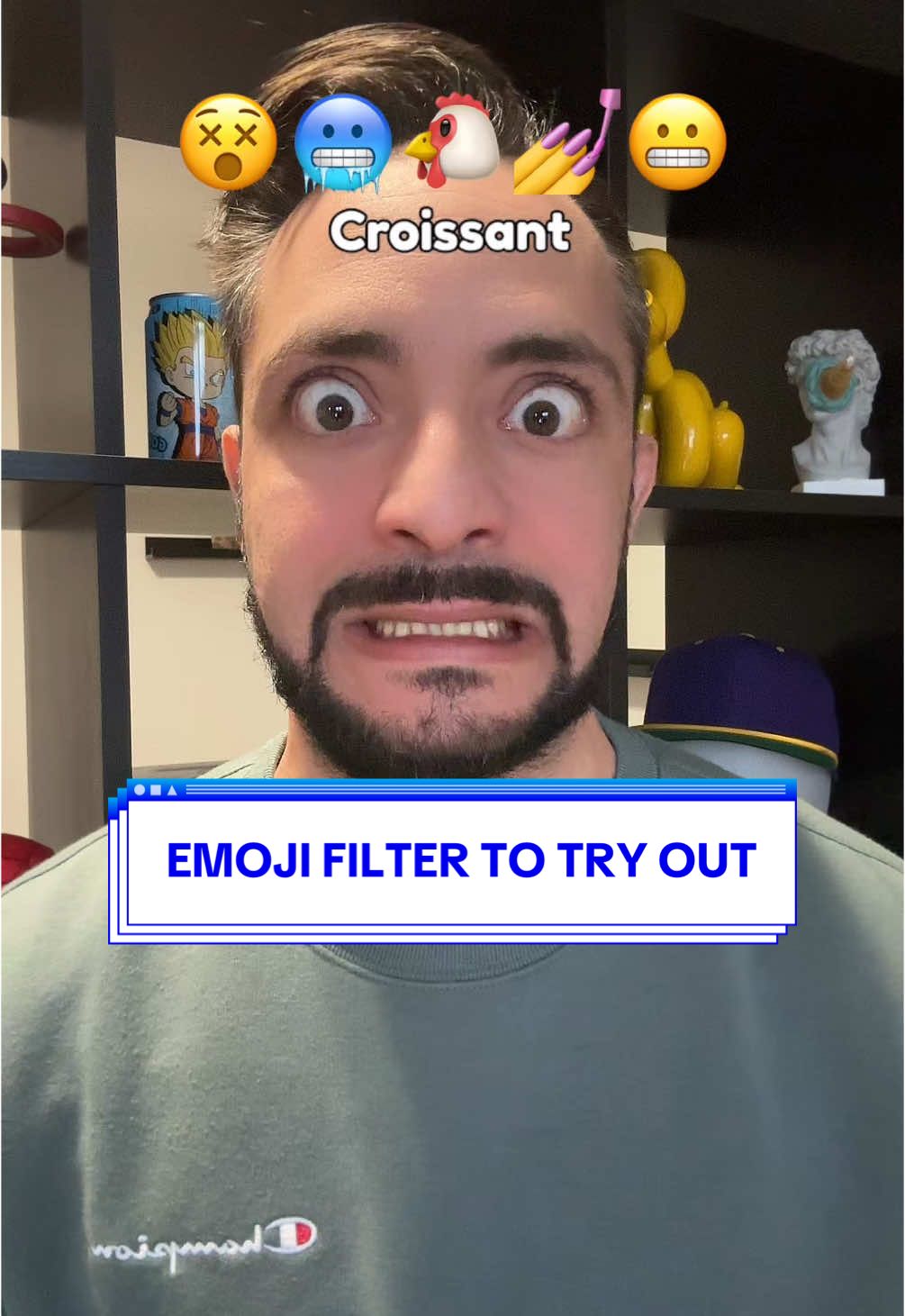 Emoji filter 🥶 #funny #comedy #filter #game #mercuri_88 