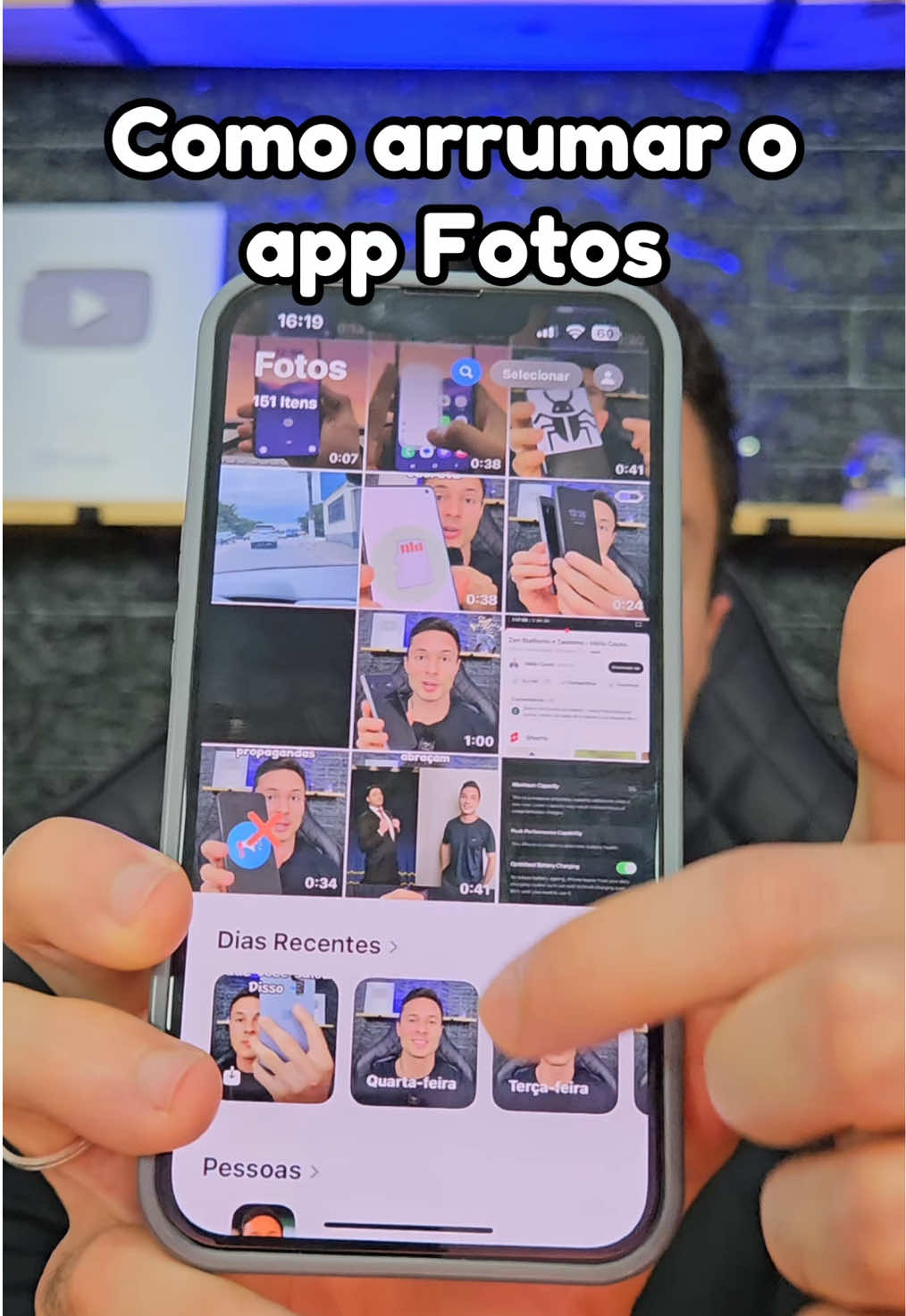 Como arrumar o App fotos do iphone  . . . #dicas #iphone #iphonetips #dicasdeiphone #apple #ios18 