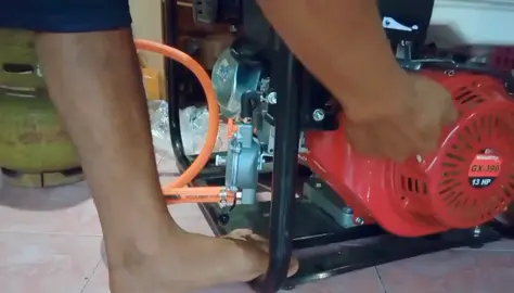Converter gas Lpg. Pemakaian LPG jauh lebih hemat, aman dari kebakaran, dan ramah lingkungan dan Carburator tahan lebih lama. #gx160 #gx200 #alkon #waterpump 