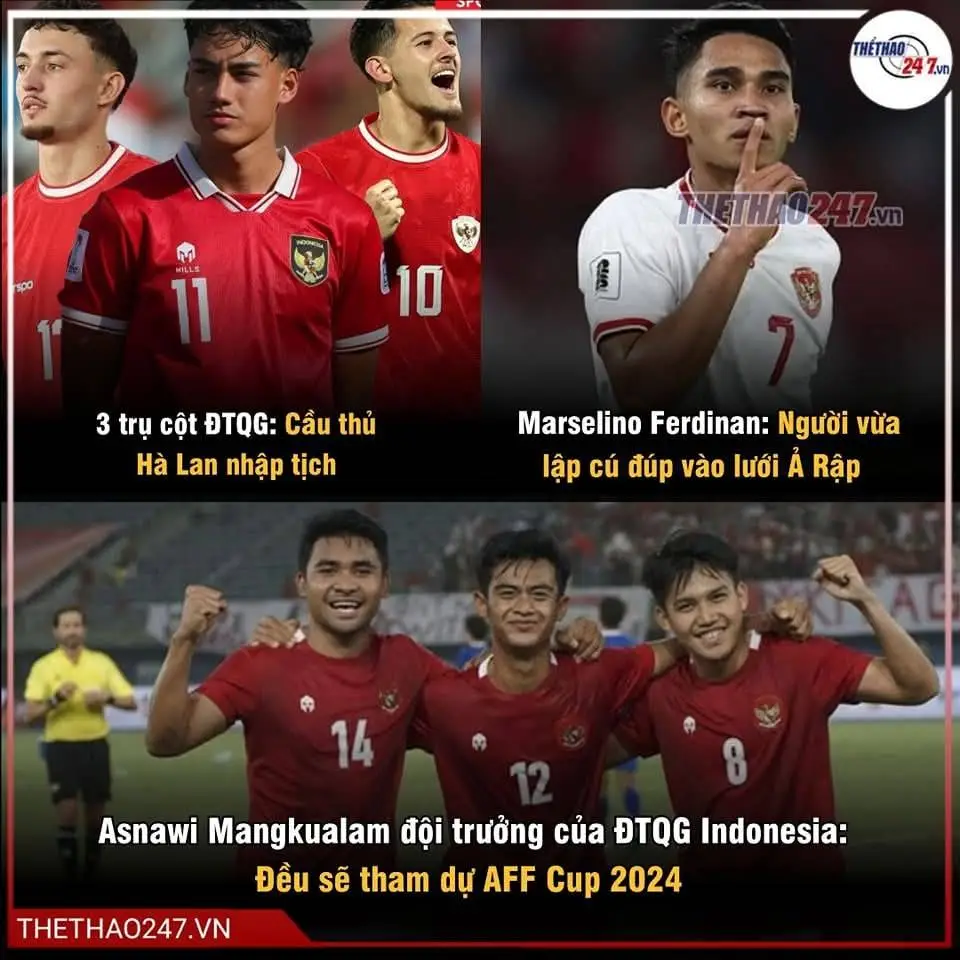 🚨 ĐỘI HÌNH KHÔNG THỂ LỰC HƠN CỦA U23 TẠI AFF CUP 🇮🇩‼ ✅ LĐBĐ Indonesia vừa công bố danh sách tập trung 33 cầu thủ chuẩn bị cho ASEAN Cup 2024 với chủ yếu là các cầu thủ dưới 22 tuổi ✅  Thánh ném biên Pratama Arhan, Asnawi Mangkualam đội trưởng của ĐTQG  Indonesia và Marselino Ferdinan người vừa lập một cú đúp vào lưới Ả Rập Xê-út sẽ có mặt tại AFF Cup. ✅ Đội hình cũng đã bao gồm 3 cầu thủ nhập tịch đang là trụ cột tuyển quốc gia Indonesia là 'Ivar Jenner, Justin Hubner, Rafael Struick'. #indonesia #thethao247 