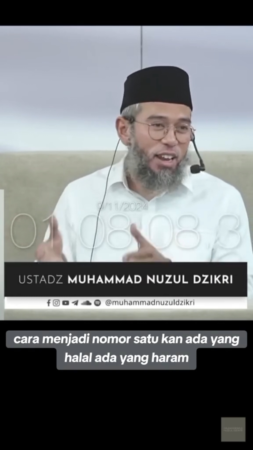 Ilmu itu dipelajari agar kita menjadi bertakwa, bukan untuk jadi nomor satu - Ustadz Muhammad Nuzul Dzikri #islam #muslim #salaf 