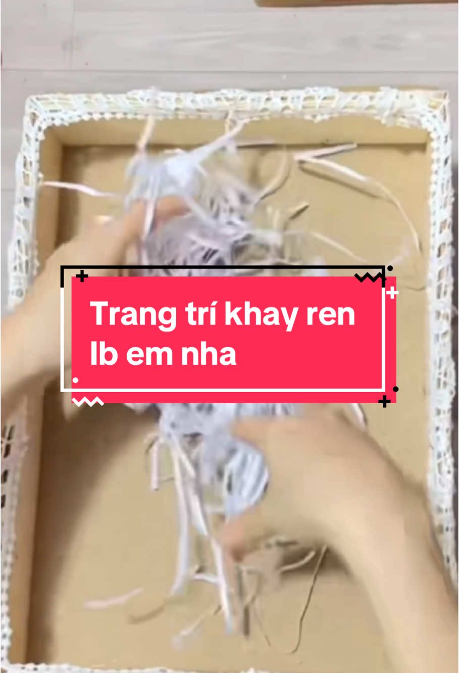 Trang trí khay ren giỏ quà tết siêu đơn giản và ai cũng làm được  🧧🧧🎋🎋 #tet #khayren #khayquatet 